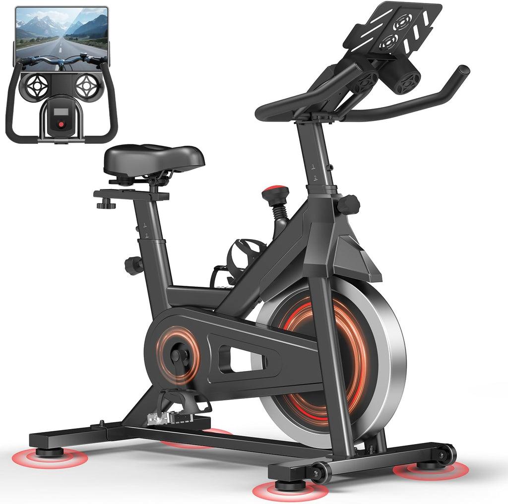 Spinningcykel PRO fra Billig-fitness i sort og rød