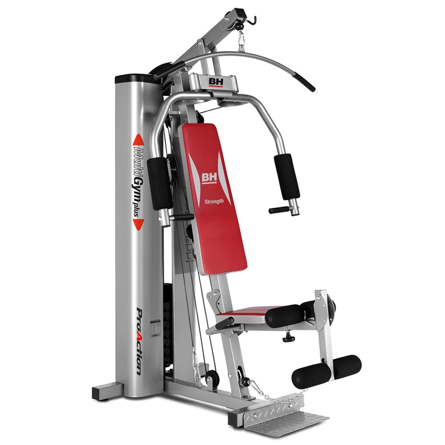 BH Multigym Plus homegym med 50 kg vægtstak, polstret sæde og ryglæn