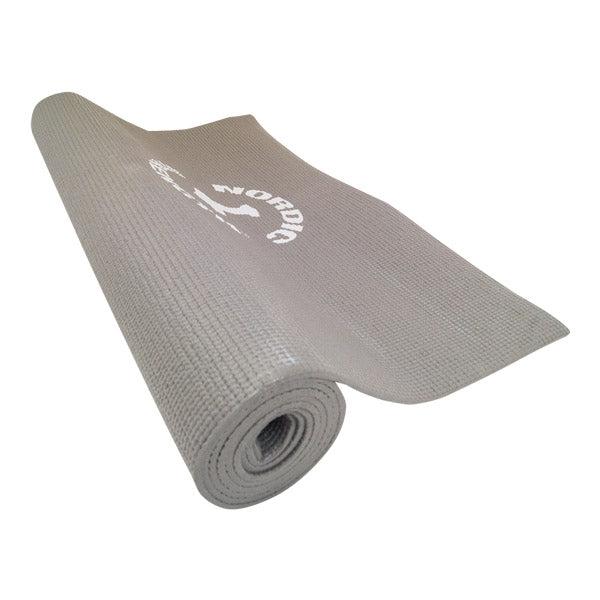 Grå Nordic Strength yogamåtte i 6 mm PVC