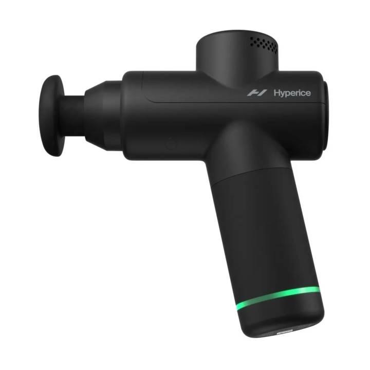 Hyperice Hypervolt Go 2 massagepistol i sort med to massagehoveder