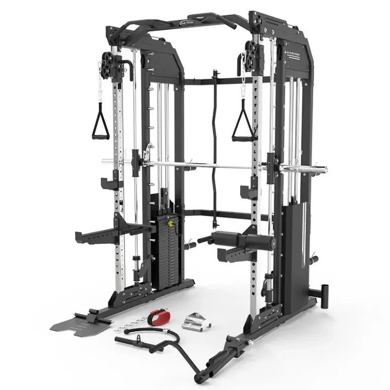 Peak Fitness X6 Plus All in One Trainer med power rack, Smith-maskine og kabeltårn