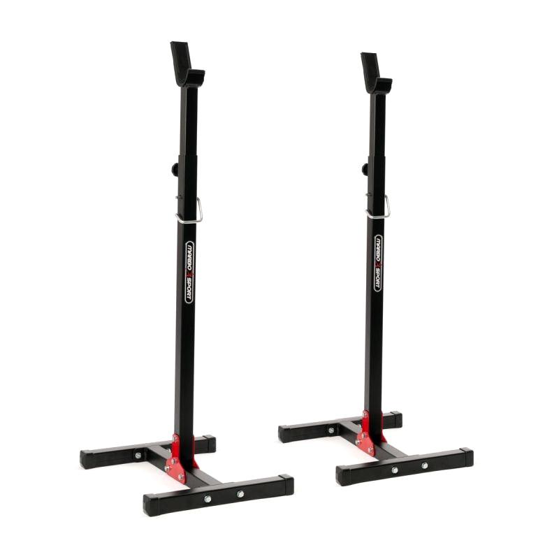 Home Fristående Squat Rack med gummibelagte stativgafler