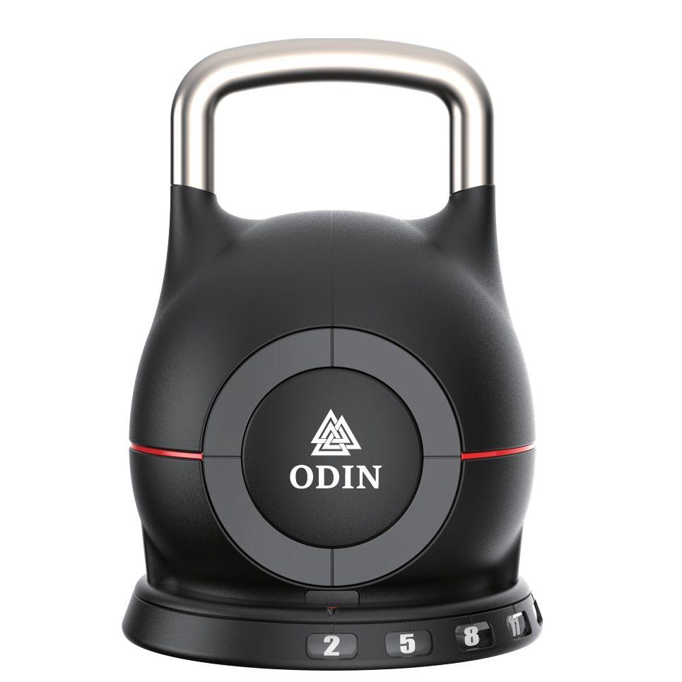 Odin justerbar kettlebell der kan indstilles fra 2 til 20 kg